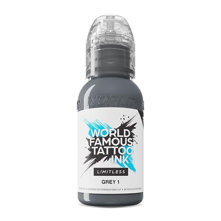 World Famous Limitless Tattoo Ink Grey 1 30ml - BVShop