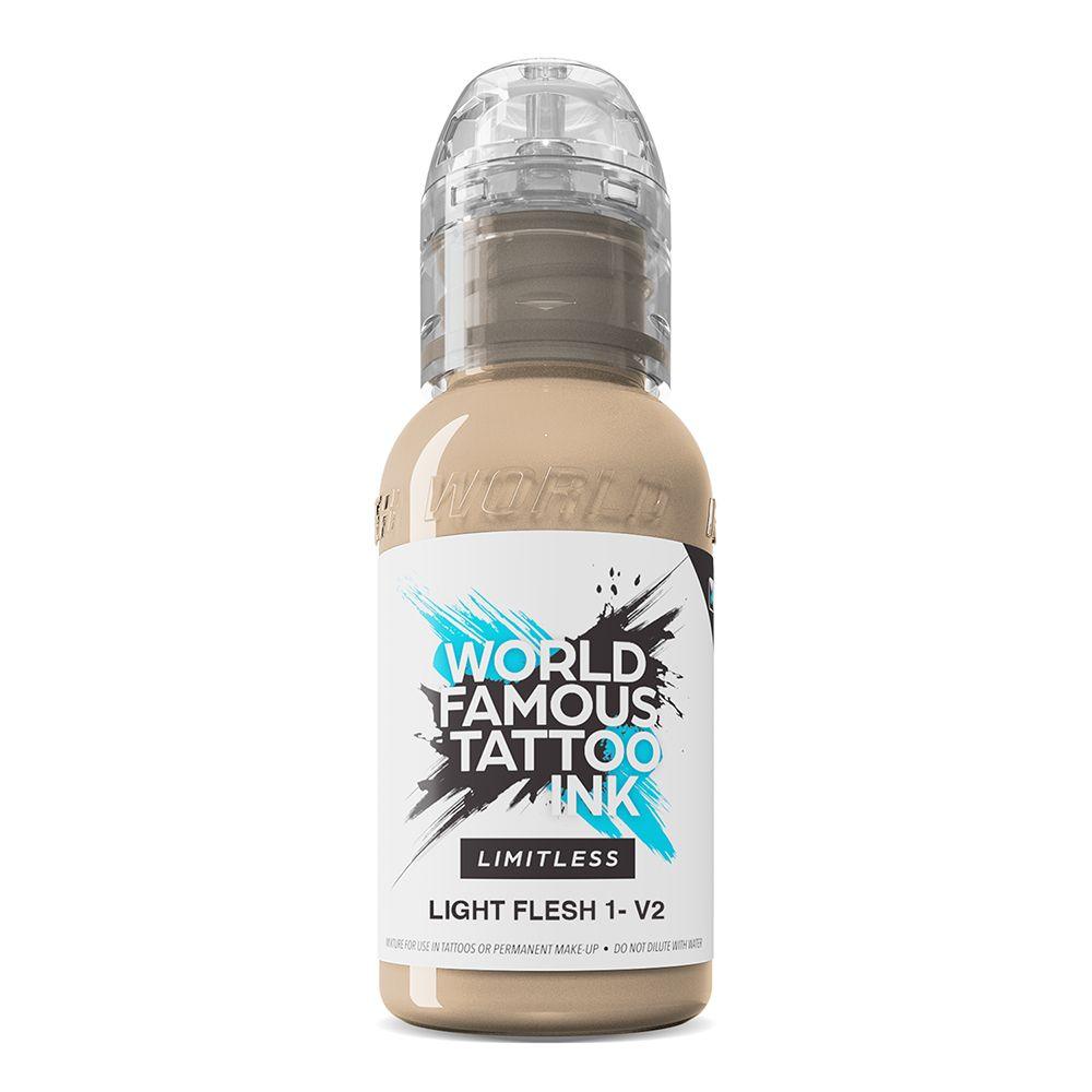 World Famous Limitless Tattoo Ink Light Flesh 1 v2 30ml - BVShop