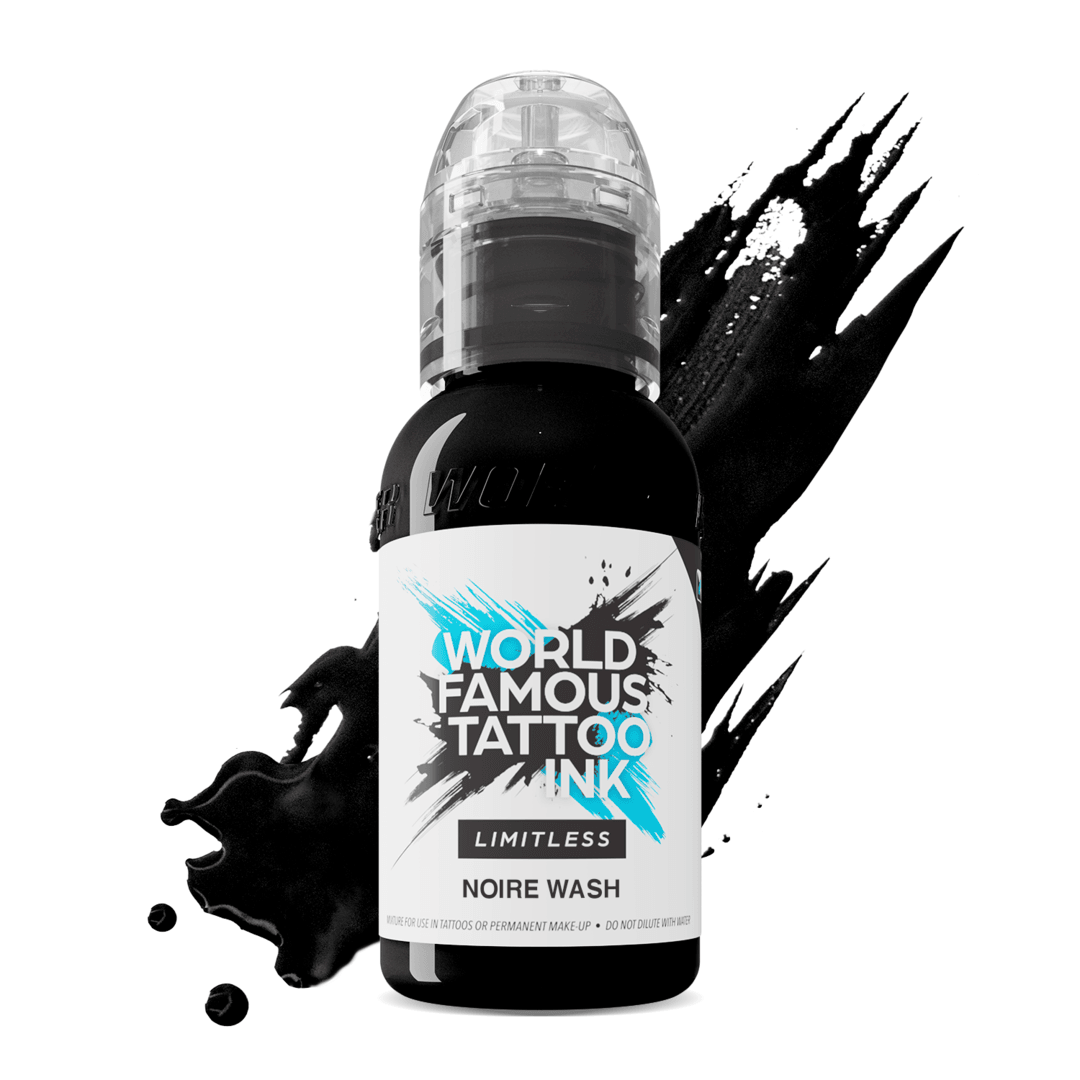 World Famous Limitless Tattoo Ink Noire Wash 30ml - BVShop