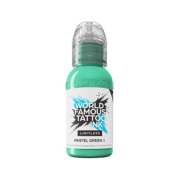 World Famous Limitless Tattoo Ink Pastel Green 1 30ml - BVShop