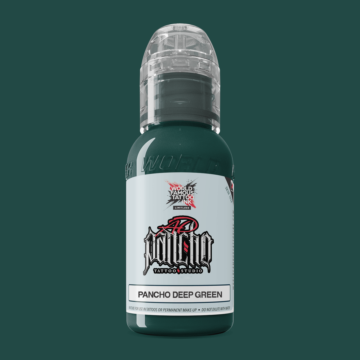 World Famous Tattoo Ink AD Pancho Deep Green 30ml - BVShop