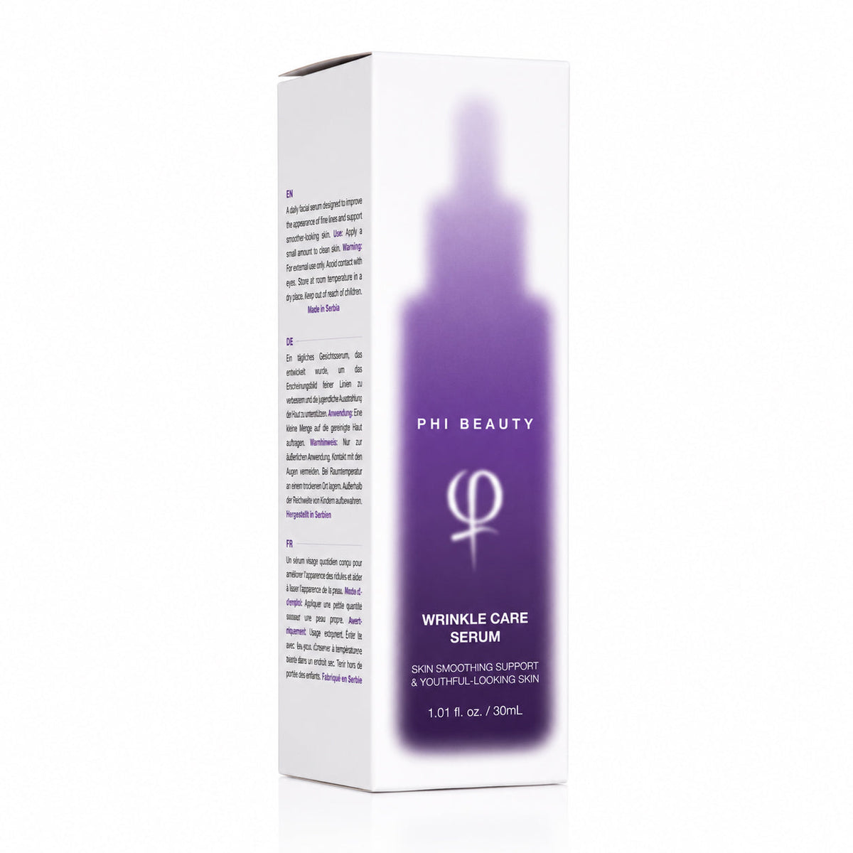 PhiBeauty Wrinkle Care Serum 30ml — 30ml facial serum outer carton
