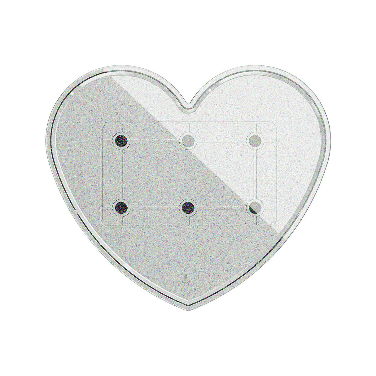 Ghost Heart Glitter Tray Top Travel Tray Base Full System - BVShop