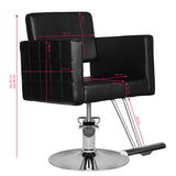 Hair system hairdressing chair hs33 black - BVShop