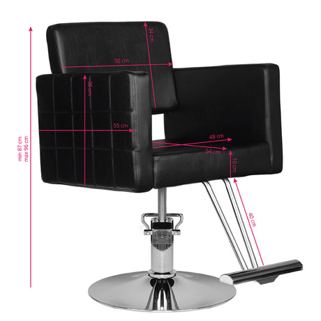 Hair system hairdressing chair hs33 black - BVShop