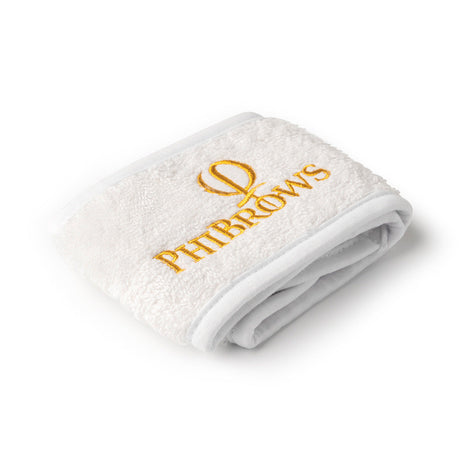 PhiBrows White Cotton Headband — folded cotton headband