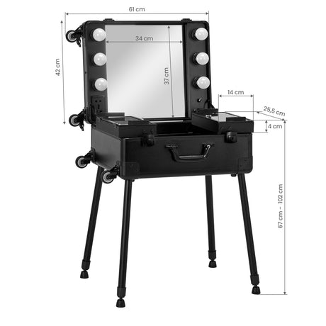 CASE PORTABLE STAND T-27 BLACK - BVShop