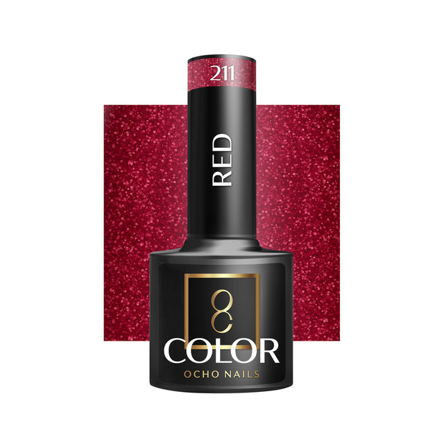 OCHO NAILS Hybrid nail polish red 211 -5 g - BVShop