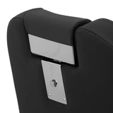 Gabbiano barber chair Bruno with black frame Black - BVShop