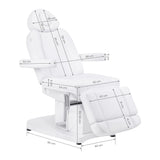 Azzurro 708A electric beauty chair dimensions and features