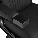 Gabbiano Visionerio barber chair black with black frame - BVShop