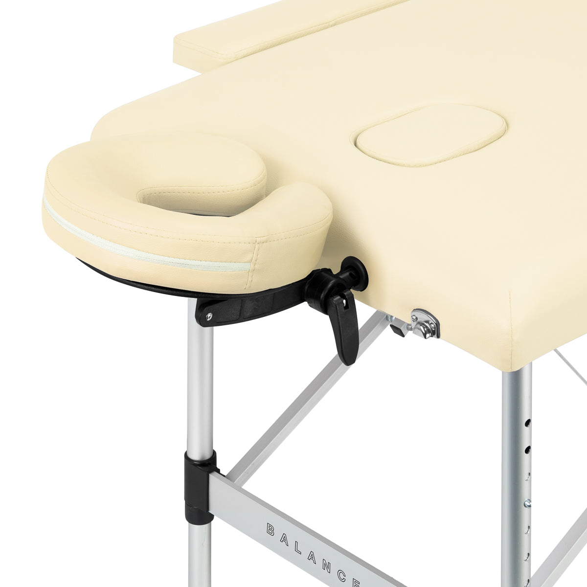 BALANCE aluminium folding massage table 2 segment cream - BVShop