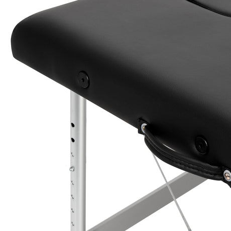 BALANCE aluminium folding massage table 2 segment black - BVShop