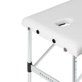 BALANCE aluminium folding massage table 3 segment white - BVShop
