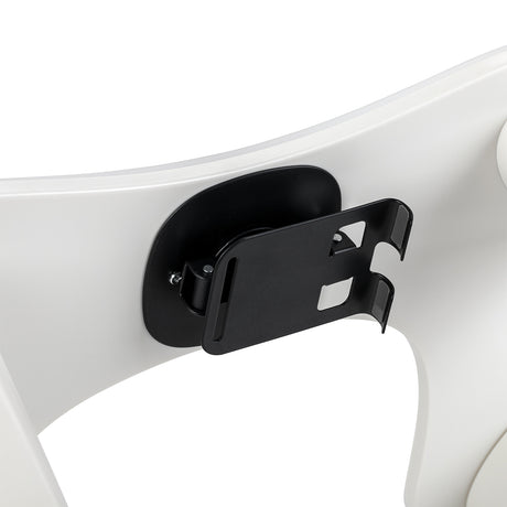 MOMO white nail salon armrest with foldable phone holder