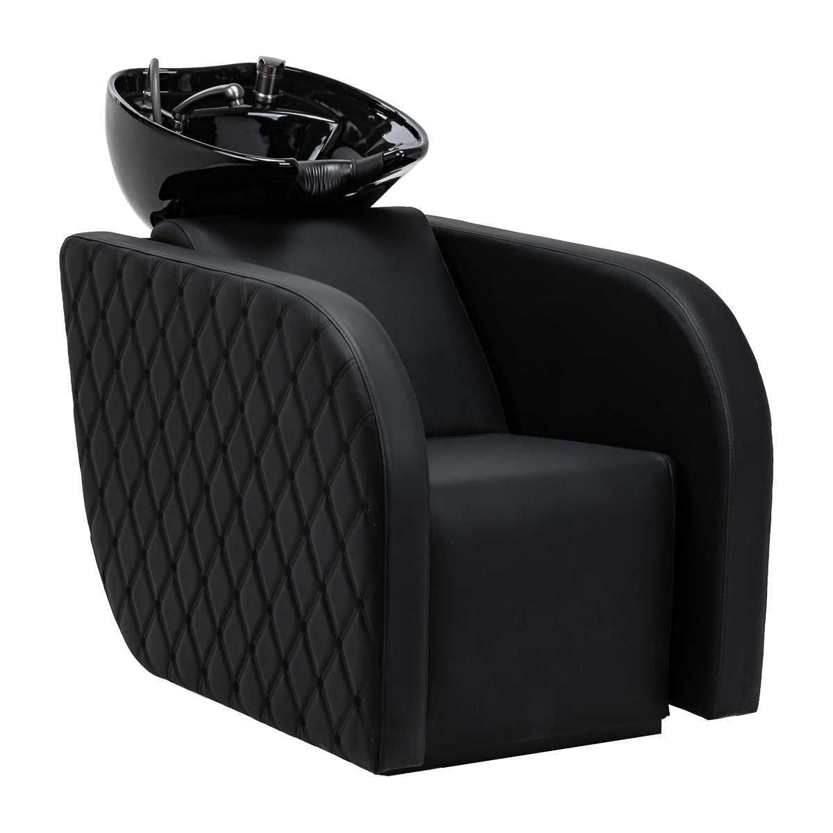 Gabbiano Ines Electric Hairdressing Wash Unit With Massage – Black · Overall view