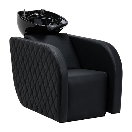 Gabbiano Ines Electric Hairdressing Wash Unit With Massage – Black · Overall view