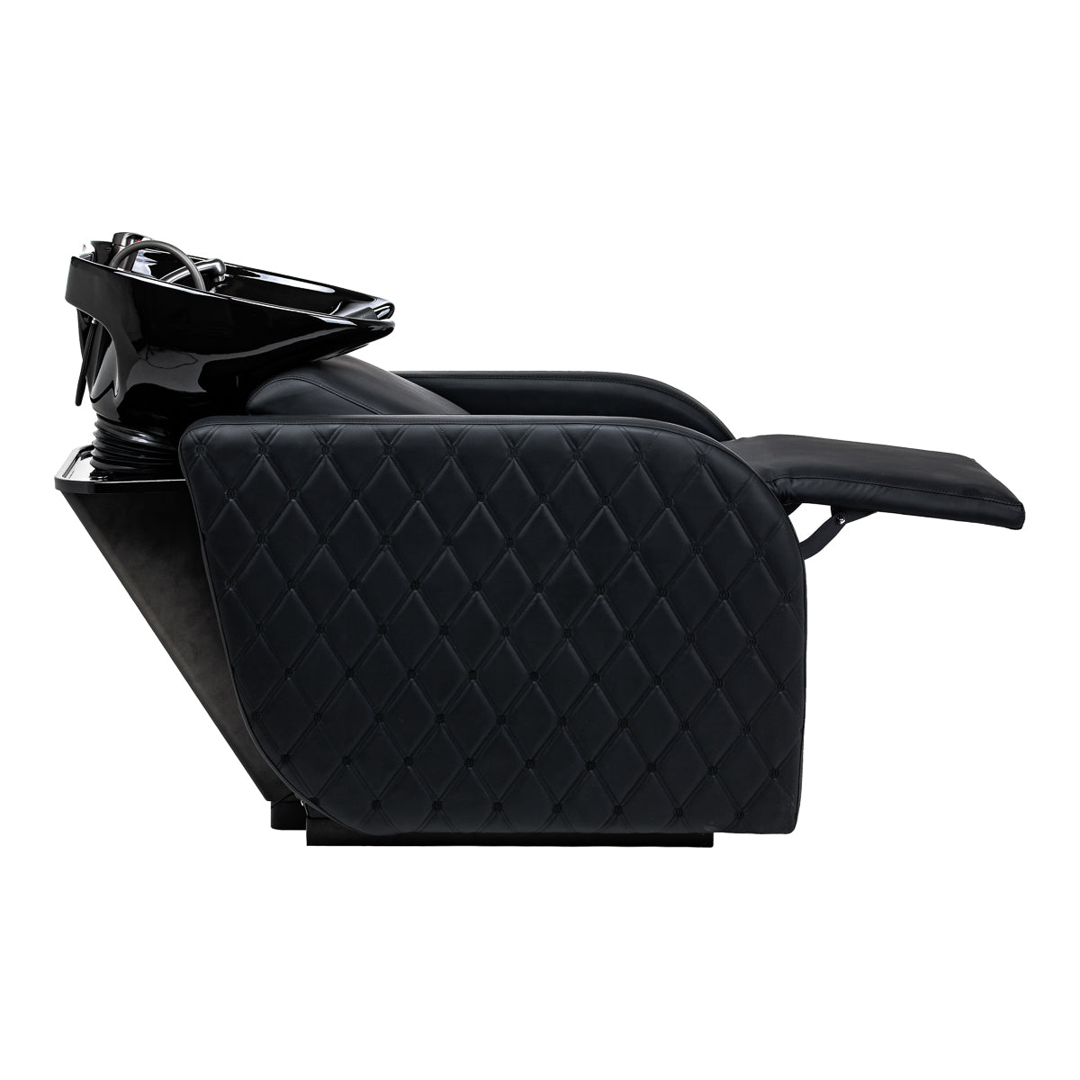 Gabbiano Ines Electric Hairdressing Wash Unit With Massage – Black · Side view