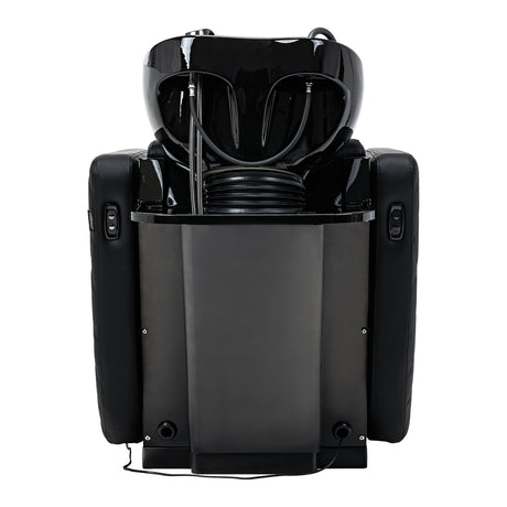 Gabbiano Ines Electric Hairdressing Wash Unit With Massage – Black · Rear view