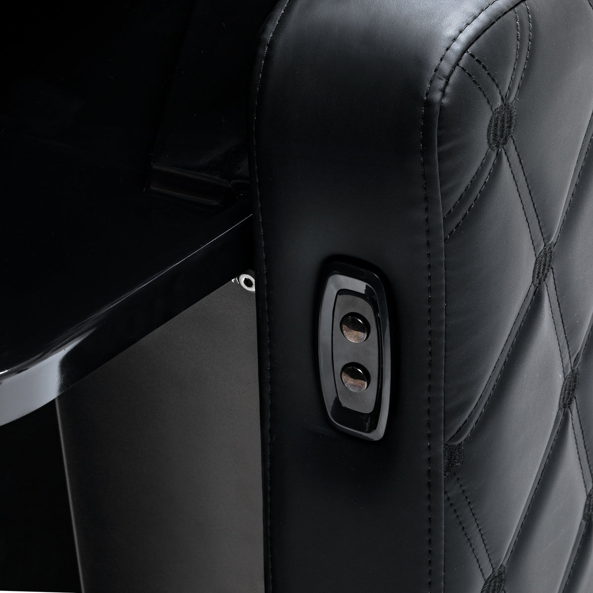 Gabbiano Ines Electric Hairdressing Wash Unit With Massage – Black · Control buttons
