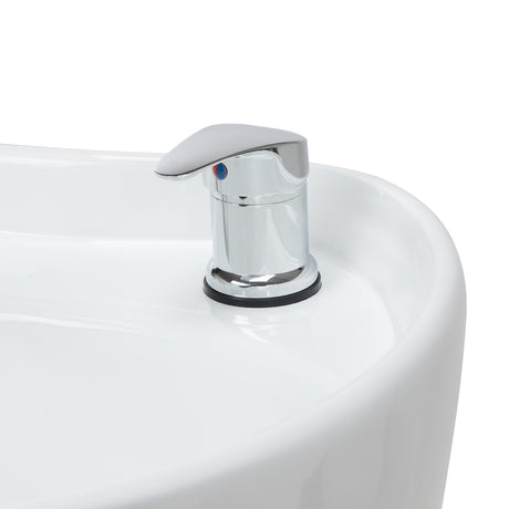Gabbiano Ines Electric Hairdressing Wash Unit With Massage – Beige · Mixer tap
