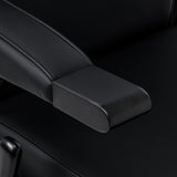Gabbiano Continental Barber Chair With Massage – Black · Armrest detail