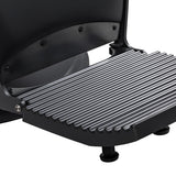 Gabbiano Continental Barber Chair With Massage – Black · Footrest detail