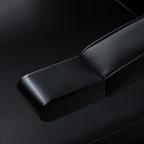 Gabbiano Continental Barber Chair With Massage – Black · Armrest detail