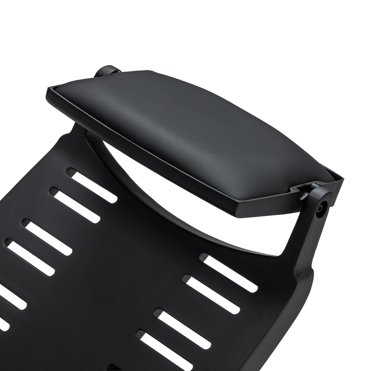 Gabbiano Francesco Barber Chair With Massage – Black, Black Base · Footrest detail