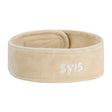 SYIS Beige Velour Beauty Headband For Professional Facial Treatments