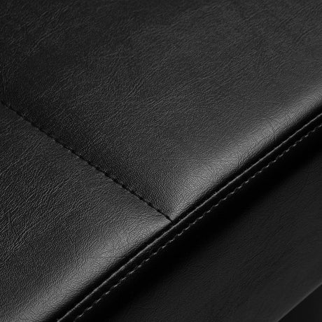 Gabbiano Head Spa 017 hair washing bed in black, featuring a cushioned design for comfortable hair washing sessions.