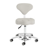 Azzurro 156-F ergonomic grey salon stool – side view