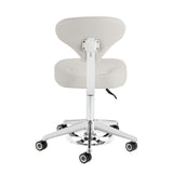 Azzurro 156-F grey bump-up cosmetic stool – angled view