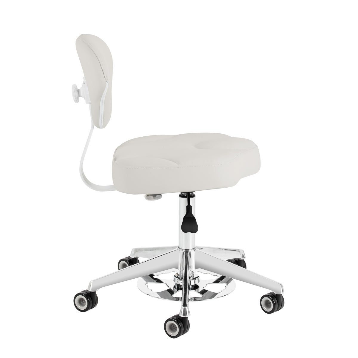 Azzurro 156-F salon stool with adjustable backrest – rear view