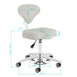 Azzurro 156-F professional salon stool – detailed dimensions