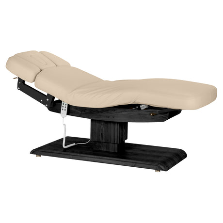 Sillon Relax Electric SPA Lounger – Beige, Black Base · Overall view