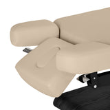 Sillon Relax Electric SPA Lounger – Beige, Black Base · Headrest side sections