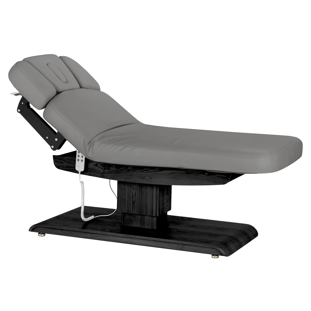 Sillon Relax Electric SPA Lounger – Grey, Black Base · Reclined position