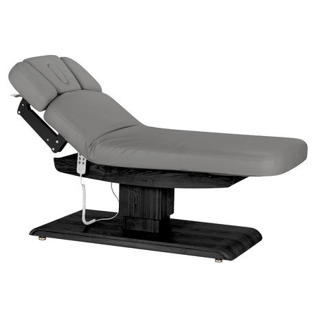 Sillon Relax Electric SPA Lounger – Grey, Black Base · Reclined position