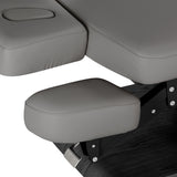 Sillon Relax Electric SPA Lounger – Grey, Black Base · Arm shelf