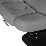 Sillon Relax Electric SPA Lounger – Grey, Black Base · Headrest detail