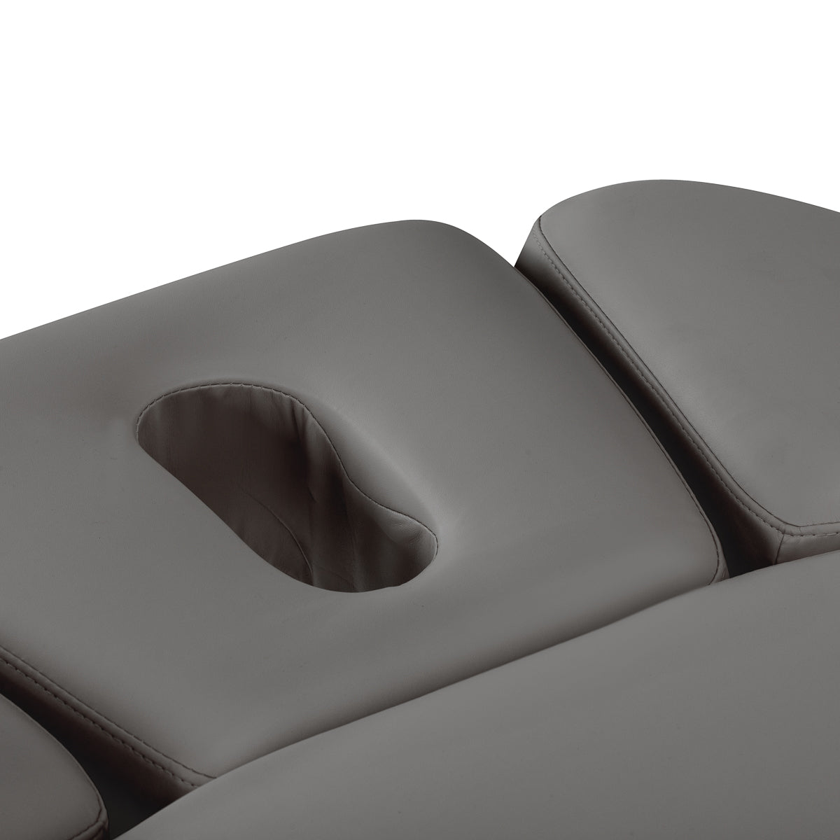 Sillon Relax Electric SPA Lounger – Grey, Black Base · Face opening
