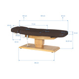 Sillon Relax · dark brown / light brown · dimension diagram