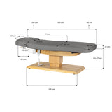 Sillon Relax · grey / light brown · dimension diagram