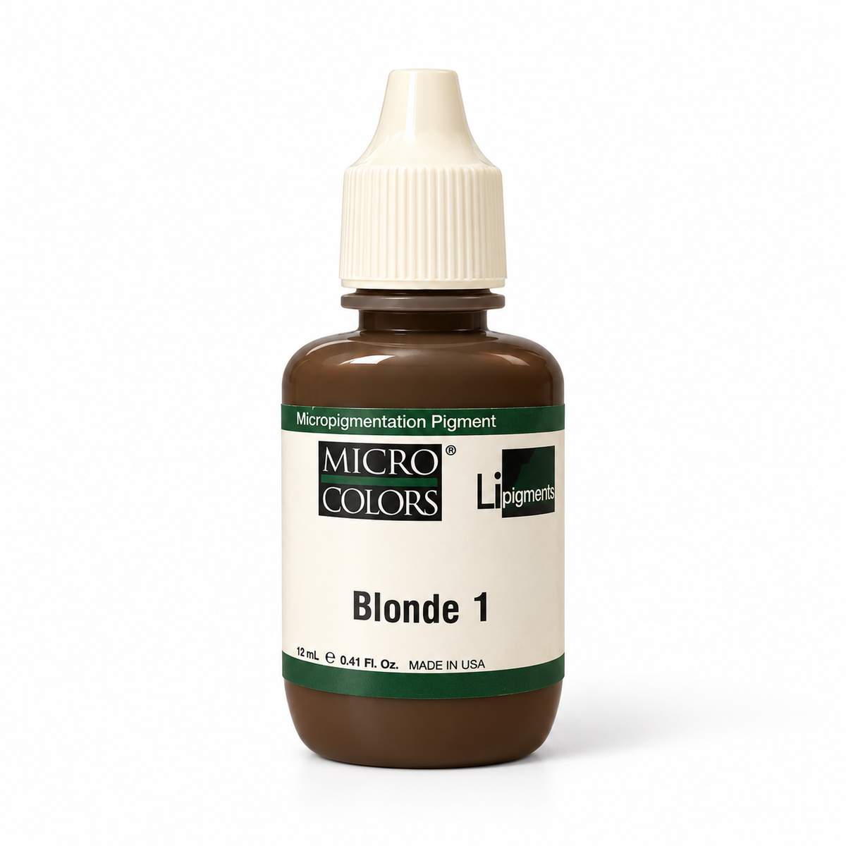 Li Pigments Micro Colors Blonde 1 Pigment 12ml — product packaging on white background