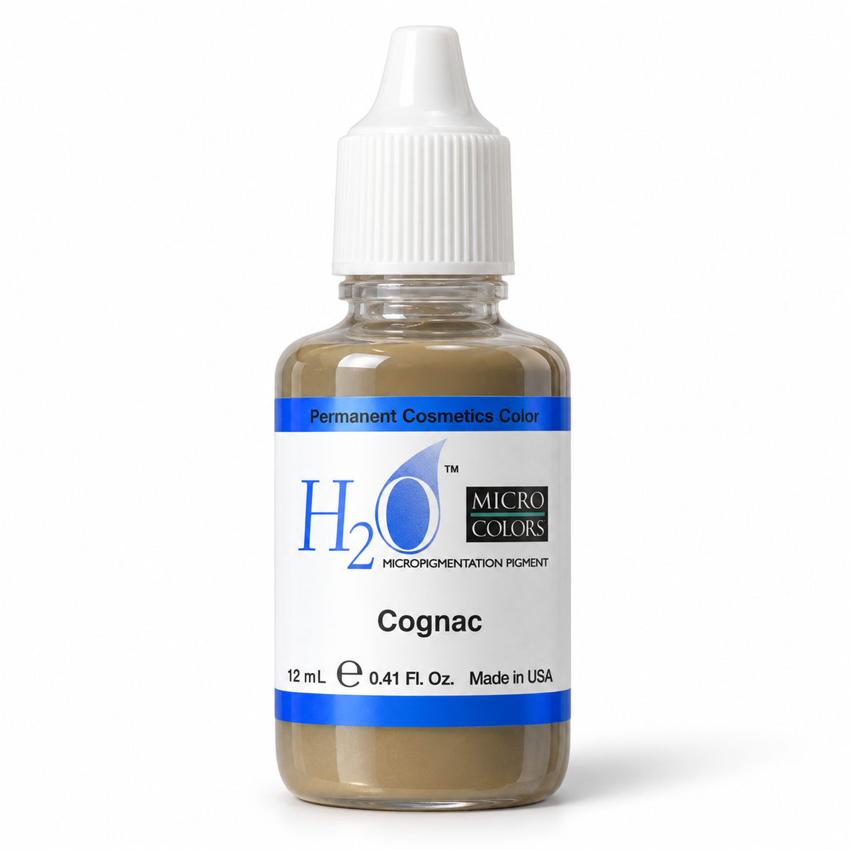 Li Pigments Micro Colors H2O Cognac Practice Pigment 12ml — bottle on white background with soft shadow
