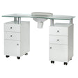 Manicure Table + incliner BD-3453+P WHITE - BVShop