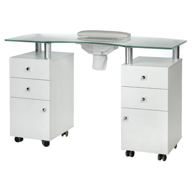Manicure Table + incliner BD-3453+P WHITE - BVShop