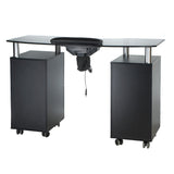 Manicure Table + HoodBD-3453+P BLACK - BVShop