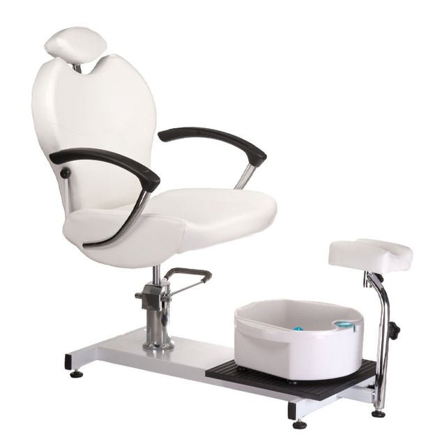 Pedicure chair with foot massager BR-2301 white - BVShop